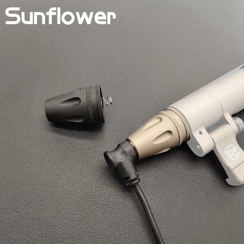 Interruptor de Luz para Armas, Conector DC, Tapa Trasera Compatible con Surefire M600 M300, Adaptador de Interruptor para Linterna LED, Accesorio para Linterna Scout de Airsoft - imagen 5