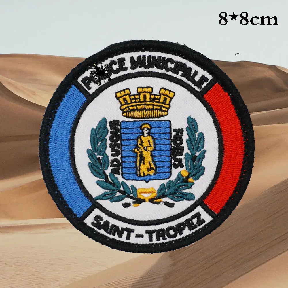 Parches bordados tácticos de Francia para mochilas y ropa, accesorios militares con respaldo de gancho o planchado - imagen 3