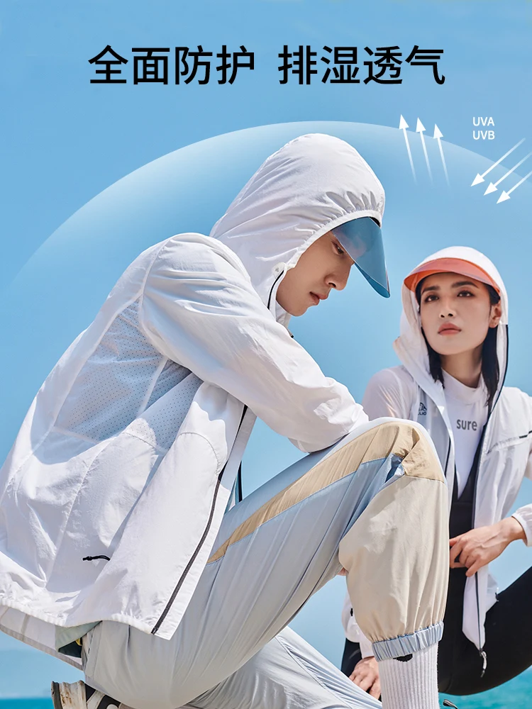Pelliot-ropa de protección solar para mujer, ropa de exterior UPF50 +, abrigo de piel para hombre, chaqueta de ciclismo a prueba de viento, abrigo de pesca impermeable - imagen 4