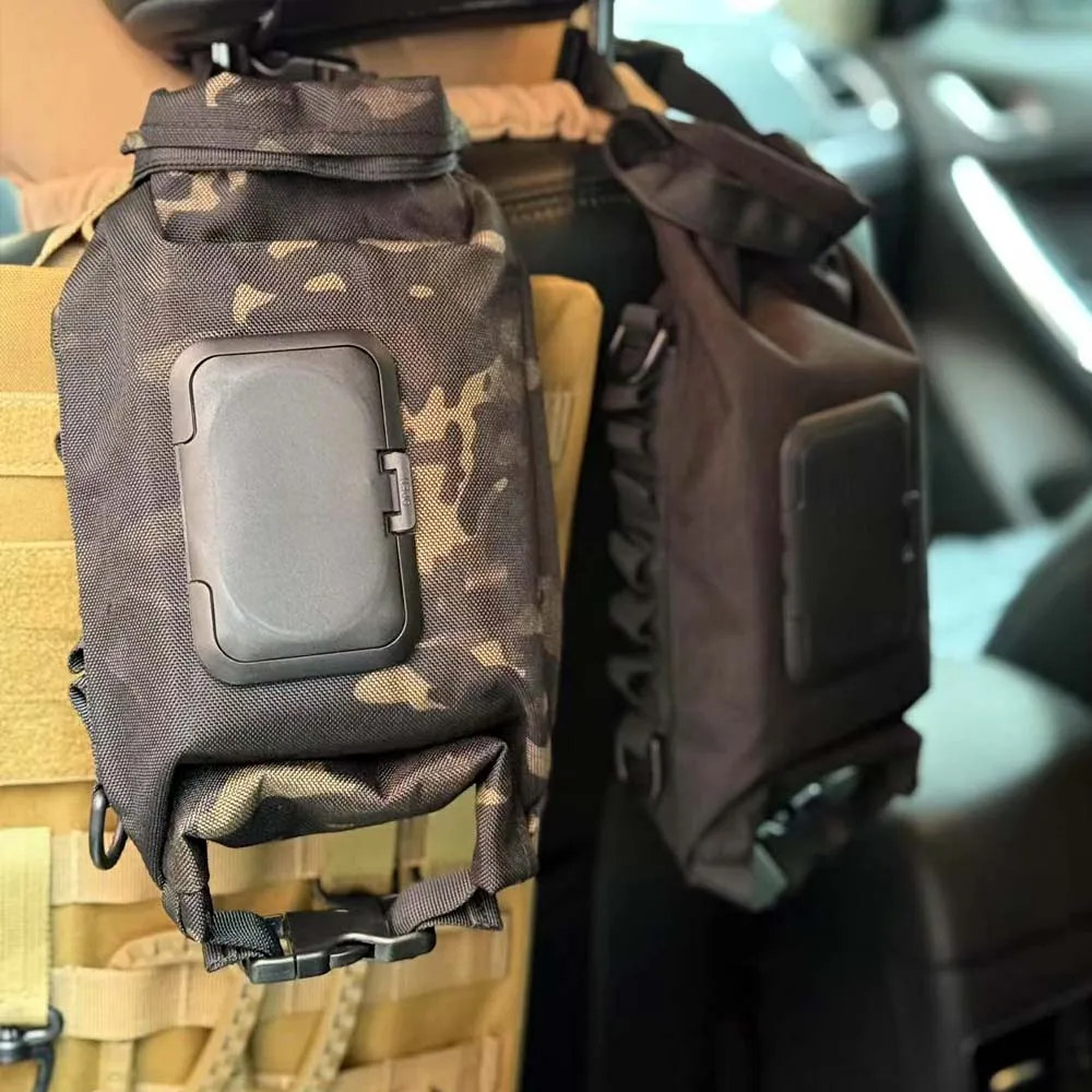Caja de pañuelos húmedos para acampar al aire libre, bolsa de almacenamiento de pañuelos impermeable de camuflaje, bolsa de almacenamiento de pañuelos cuadrada para acampar al aire libre y hacer senderismo - imagen 2
