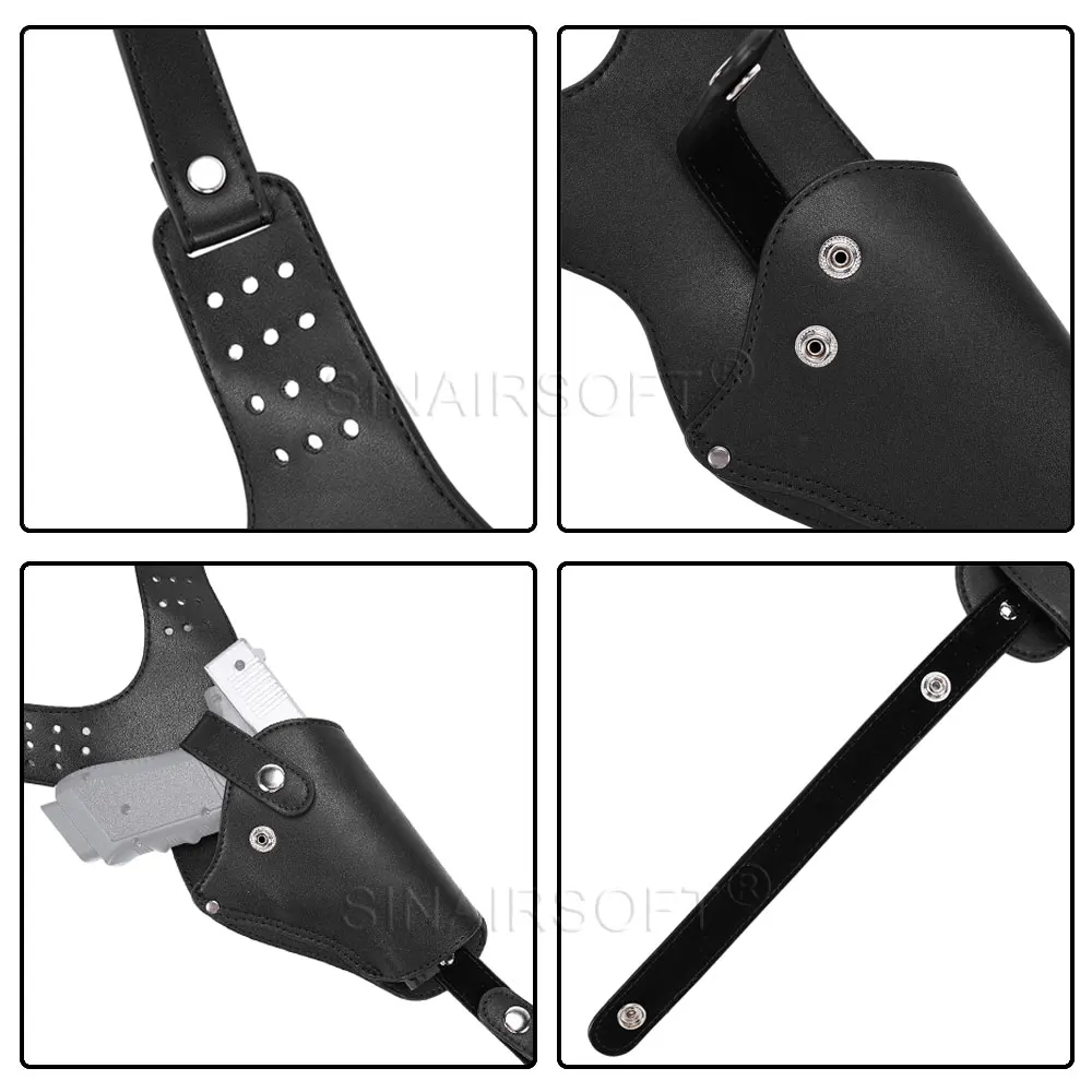 Funda táctica Vertical ajustable para axila, para transporte oculto, compatible con Glock M9 M1911 P226 P320 SIG, funda de caza - imagen 4