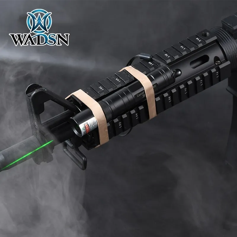 WADSN-Anillo de goma elástica de alta resistencia para caza, banda de rifle táctica para DBAL A2 PEQ15 NGAL, linterna, mira láser - imagen 5