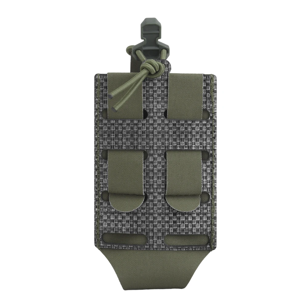 Bolsa para revistas 5,56/7,62, elástica, de liberación rápida, para caza, tiro, Airsoft Mag, bolsa con soporte, cinturón táctico Molle portátil - imagen 5
