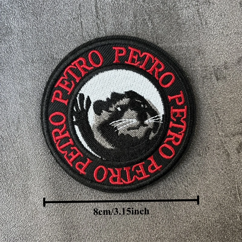 Parche Bordado Táctico con Diseño de Mapache Bebé, Parches Militares con Velcro, Insignias de Moral, Adhesivos para Ropa y Mochilas - imagen 5