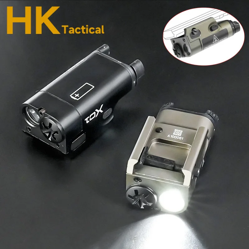 SF XC1 linterna LED táctica de Metal Mini linterna de explorador constante/momenentaria G17 G18 G19 Airsoft armas de caza luz compatible con riel de 20mm - imagen 4