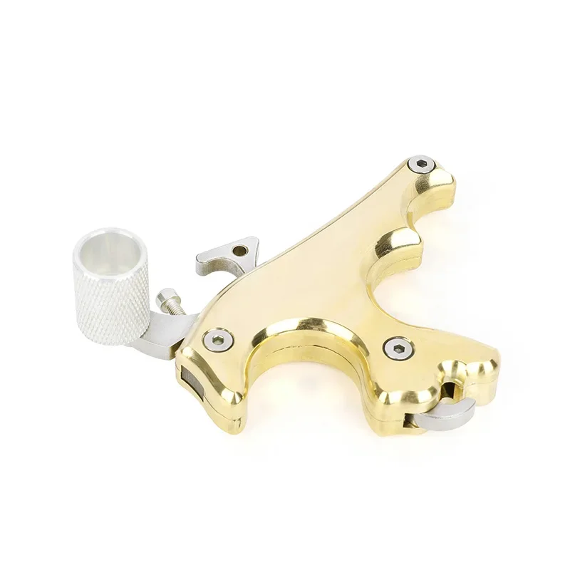 Arco compuesto de liberación de latón, 3 dedos, Manual para L/R, dispensador de pinza, herramienta de ayuda, tiro con arco, accesorios de caza - imagen 5