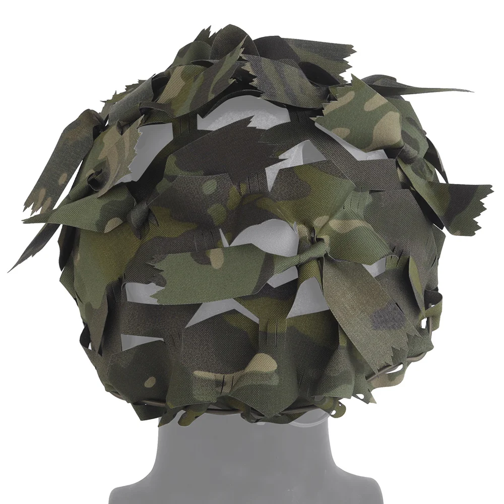 Red de camuflaje 3D, cubierta para casco Airsoft, corte láser, táctico, rápido, corte alto, Scrim, caza, tiro, cubierta para casco balístico - imagen 4