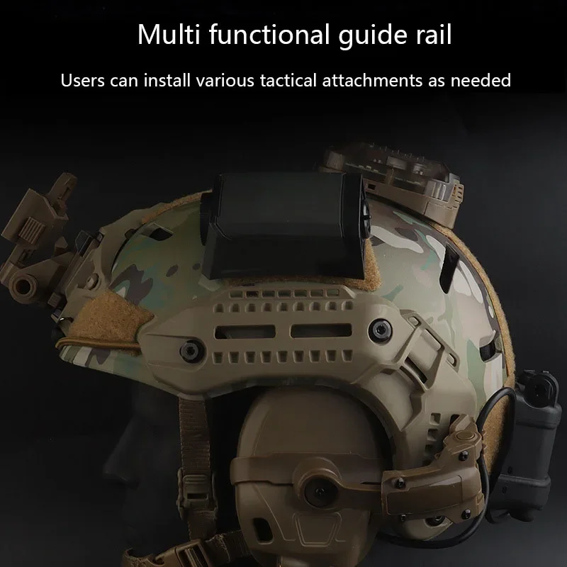 Casco de protección táctico rápido, casco MK, versión de entrenamiento, pistola de caza al aire libre, equipo de protección CS - imagen 4