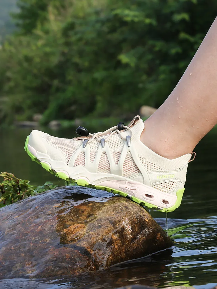HUMTTO, zapatos acuáticos de verano para mujer, zapatos antideslizantes transpirables para hombre, zapatos para vadear, pesca en agua al aire libre, ligeros de secado rápido - imagen 5