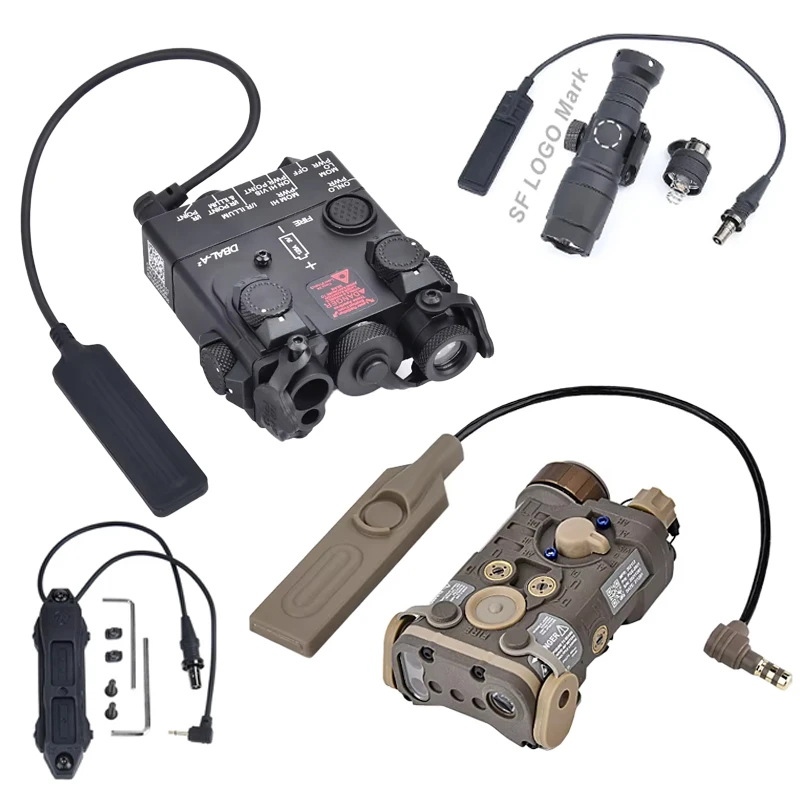 Puntero de mira IR táctico totalmente metálico, rojo, verde, azul, estroboscópico, linterna LED blanca, indicador WADSN, accesorios Airsoft - imagen 3