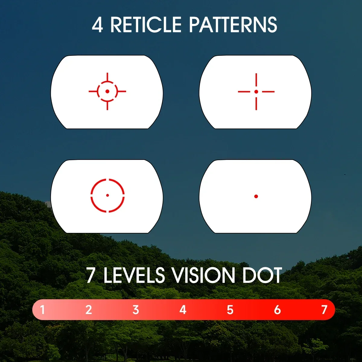 Mira de punto rojo con láser rojo o USB, óptica de caza Tdoor, mira telescópica, reflejo táctico, mira telescópica de aire para riel de 20mm - imagen 3