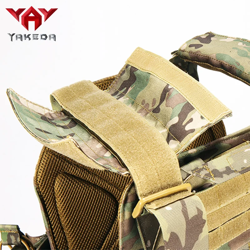 YAKEDA-Chaleco táctico portador de placa de nailon 1000D, chaleco MODULAR ajustable protector para caza al aire libre, accesorios de combate Airsoft - imagen 5