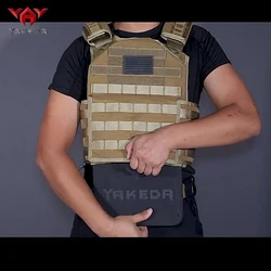 YAKEDA Chaleco táctico MOLLE protector camuflaje aire libre