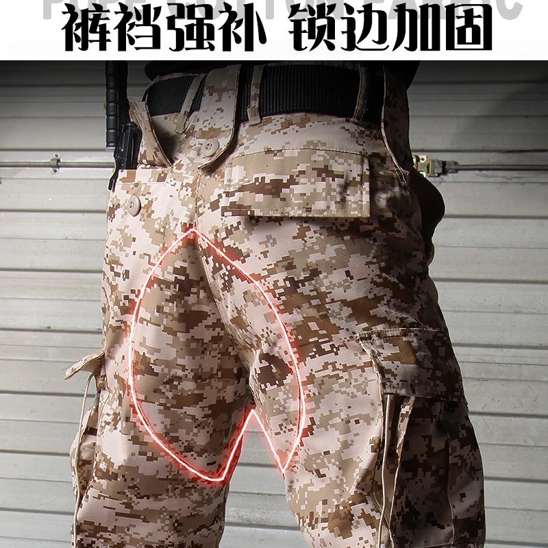 Traje de camuflaje táctico ACU, ropa de trabajo al aire libre para hombres, chaqueta de asalto americana fina - imagen 3