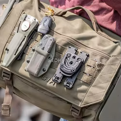 Mini sistema de montaje táctico Tek-Mount de conexión rápida para bolsas de revistas, funda para pistola, bolsas de torniquete, equipo de cinturón de trabajo de caza