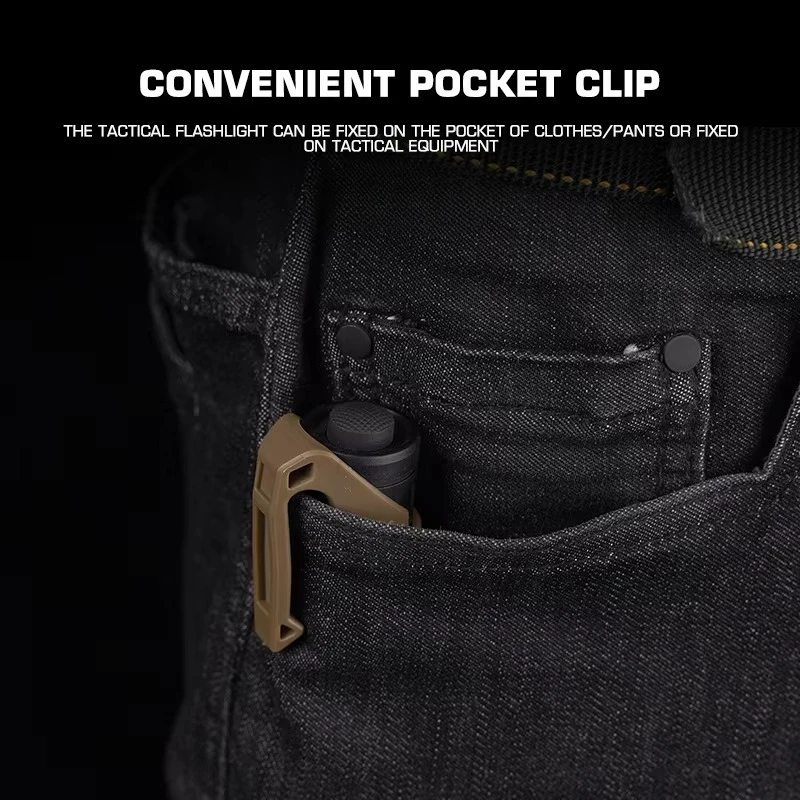 Clip de transporte para linterna apto para antorcha eléctrica de 1 pulgada Clip de transporte de perfil bajo - imagen 5