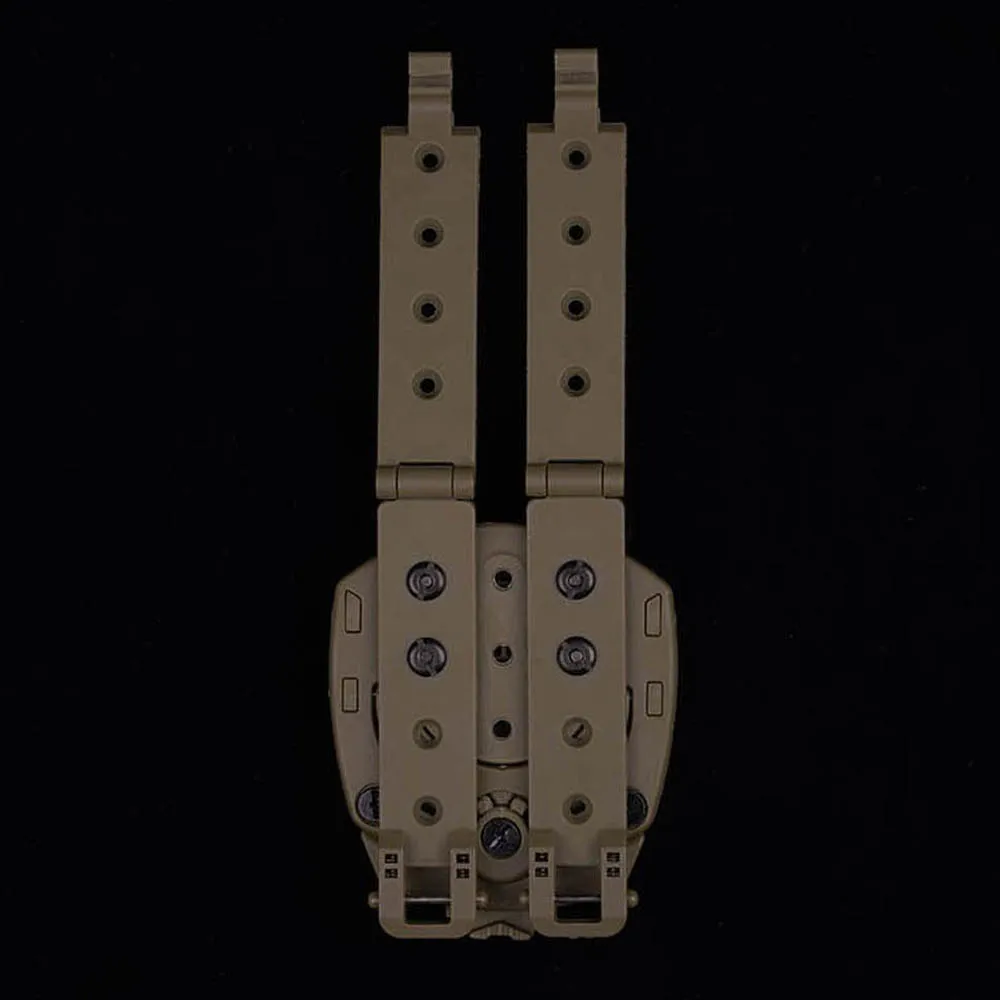 Adaptador de funda táctica, sistema MOLLE giratorio de 360 grados, portátil, para caza al aire libre, combate, Airsoft, accesorios de funda de extracción rápida - imagen 3