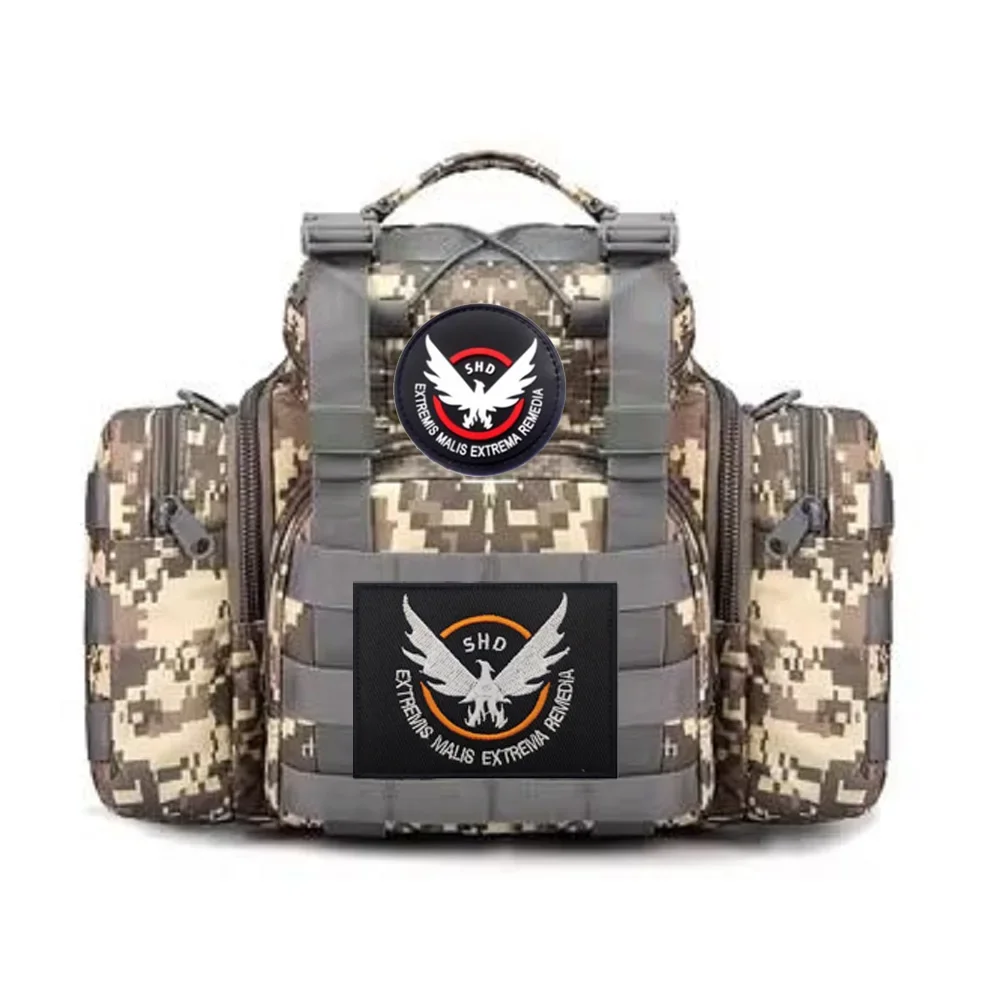 Accesorios para bolsas al aire libre, insignia con alas, brazalete bordado de Camou, mochila de PVC reflectante IR, parches de gancho y bucle para ropa - imagen 3