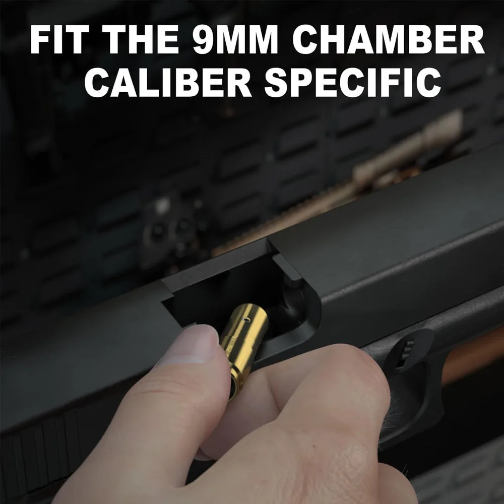 Mira de orificio láser roja, 9mm.223 5,56mm, mira de orificio con interruptor trasero, mira láser de punto rojo, mira láser de latón, accesorio de caza - imagen 3