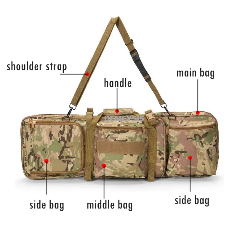 Bolsas para pistola de caza de 85cm, mochila para Rifle táctico de nailon duradero, accesorios para pistola de francotirador de combate Airsoft, bolsas de rango de transporte - imagen 4