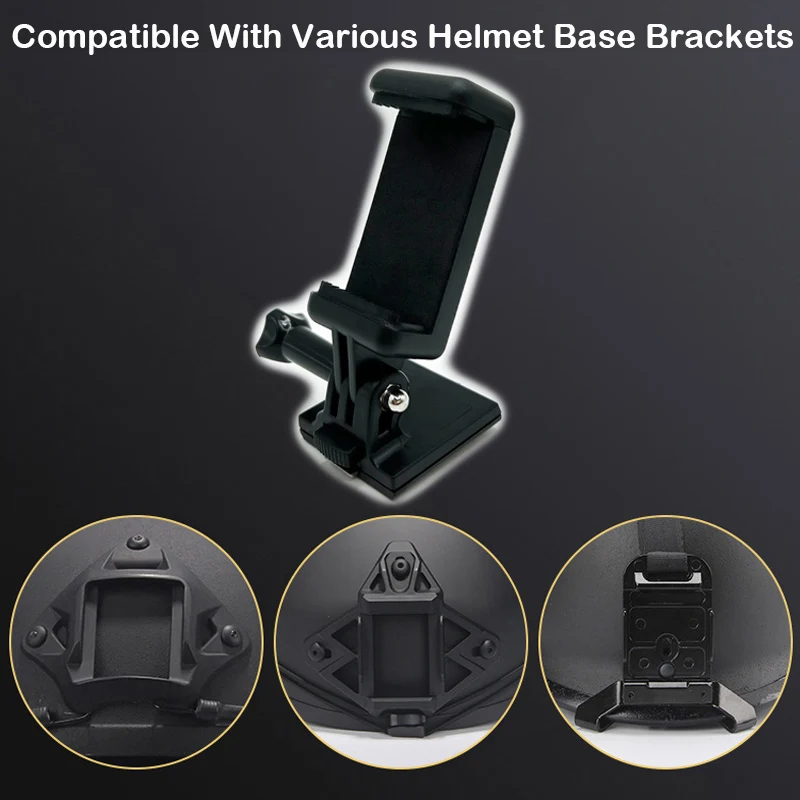 Adaptador de Base de montaje para casco de teléfono táctico, soporte de montaje GoPro para casco, adecuado para accesorios de casco FAST/MICH/NVG - imagen 4