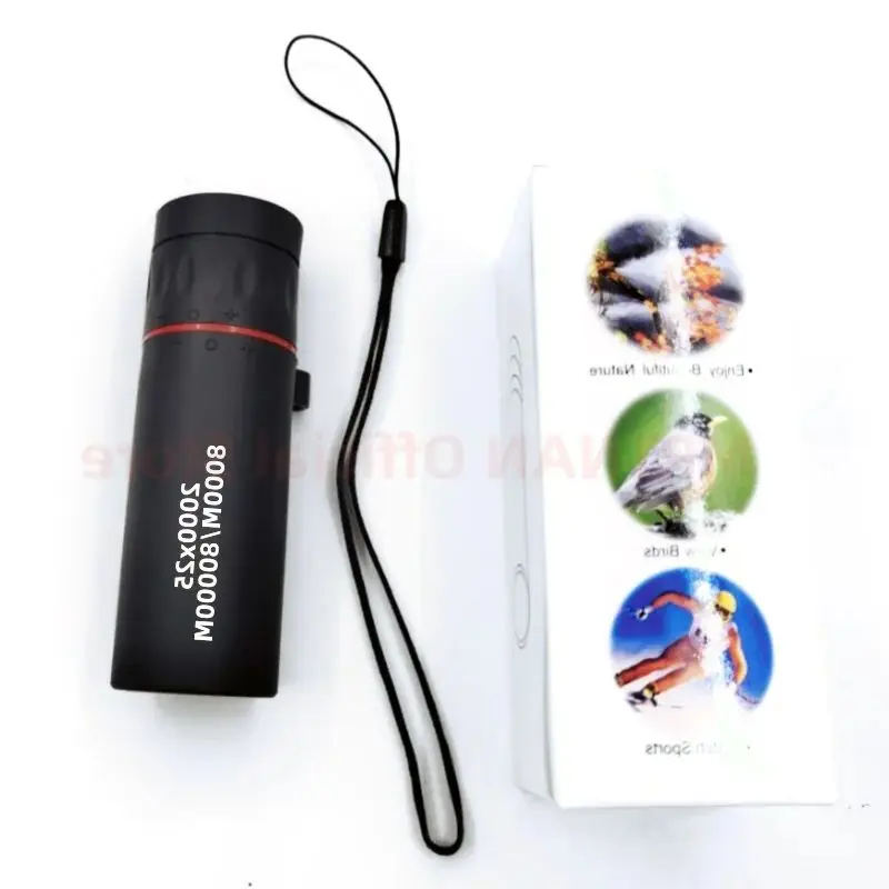Telescopio Monocular portátil para teléfono móvil, minitelescopio HD de 2000x25 con soporte para acampar al aire libre, caza y observación de aves - imagen 2