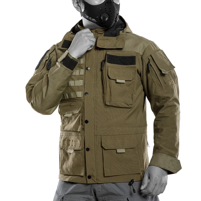 Chaqueta táctica Ninja Mark 5 para hombre, ropa de trabajo gruesa, chaqueta cortavientos, traje de motocicleta, Trekking al aire libre, senderismo, abrigo de caza de combate - imagen 2
