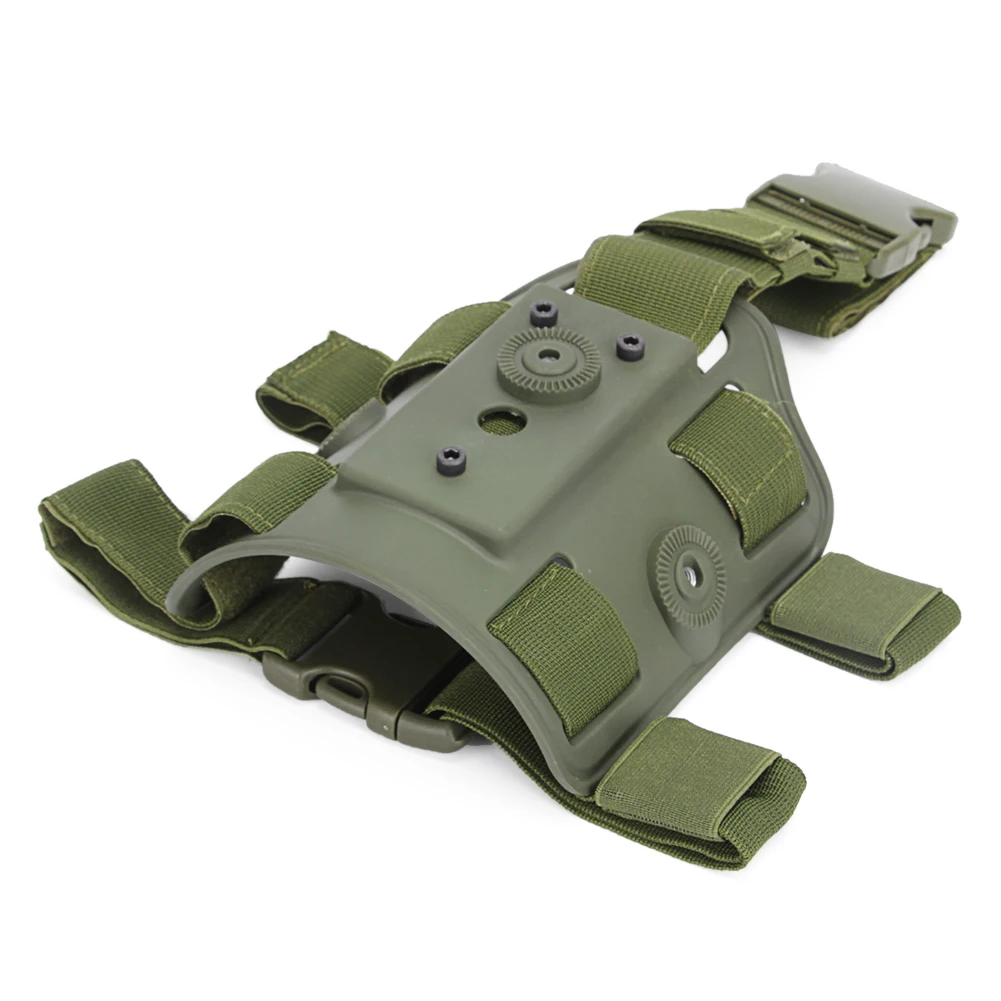 Plataforma de pierna de caída Airsoft, plataforma táctica de montaje en el muslo, Panel de funda con correas ajustables para el muslo y hebillas de liberación rápida - imagen 2