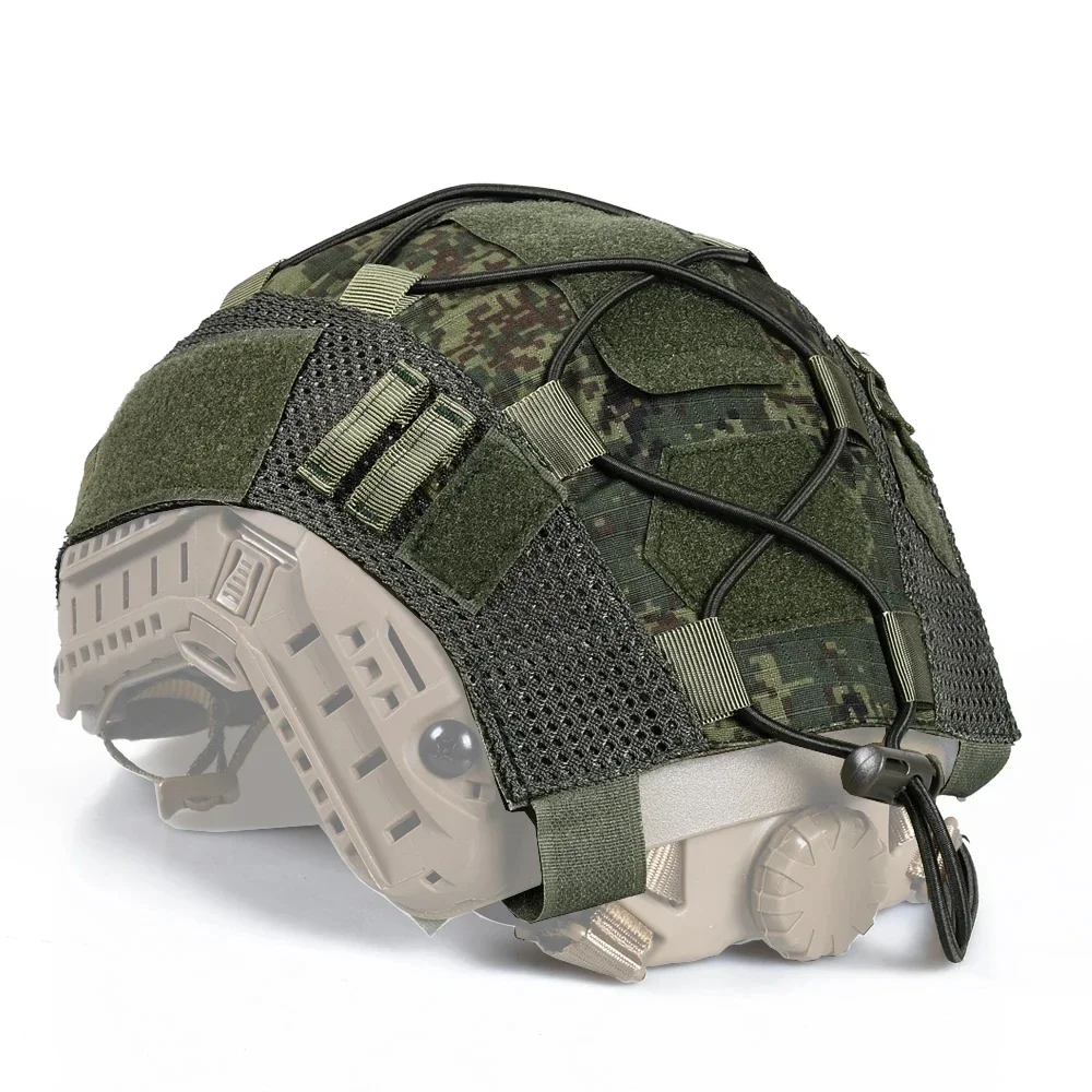 Funda táctica para casco para MH PJ BJ, funda para casco Militar rápido, cordón elástico ajustable, funda para casco Airsoft de Paintball, talla M/L - imagen 5