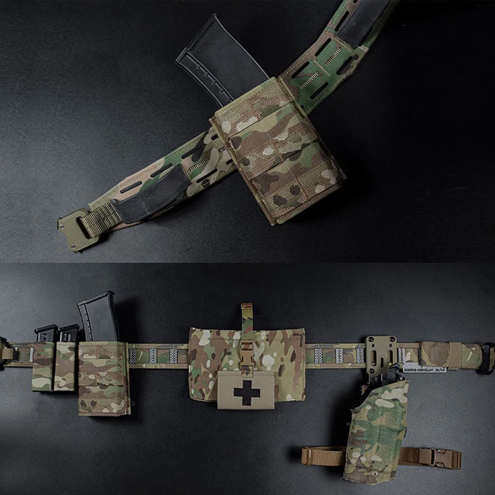 AK Triple revista bolsa KYWI cuña insertar rápido Mag Carrier para AK 74/47 y 7,62 caza Airsoft Rifle revista larga Molle bolsa - imagen 5