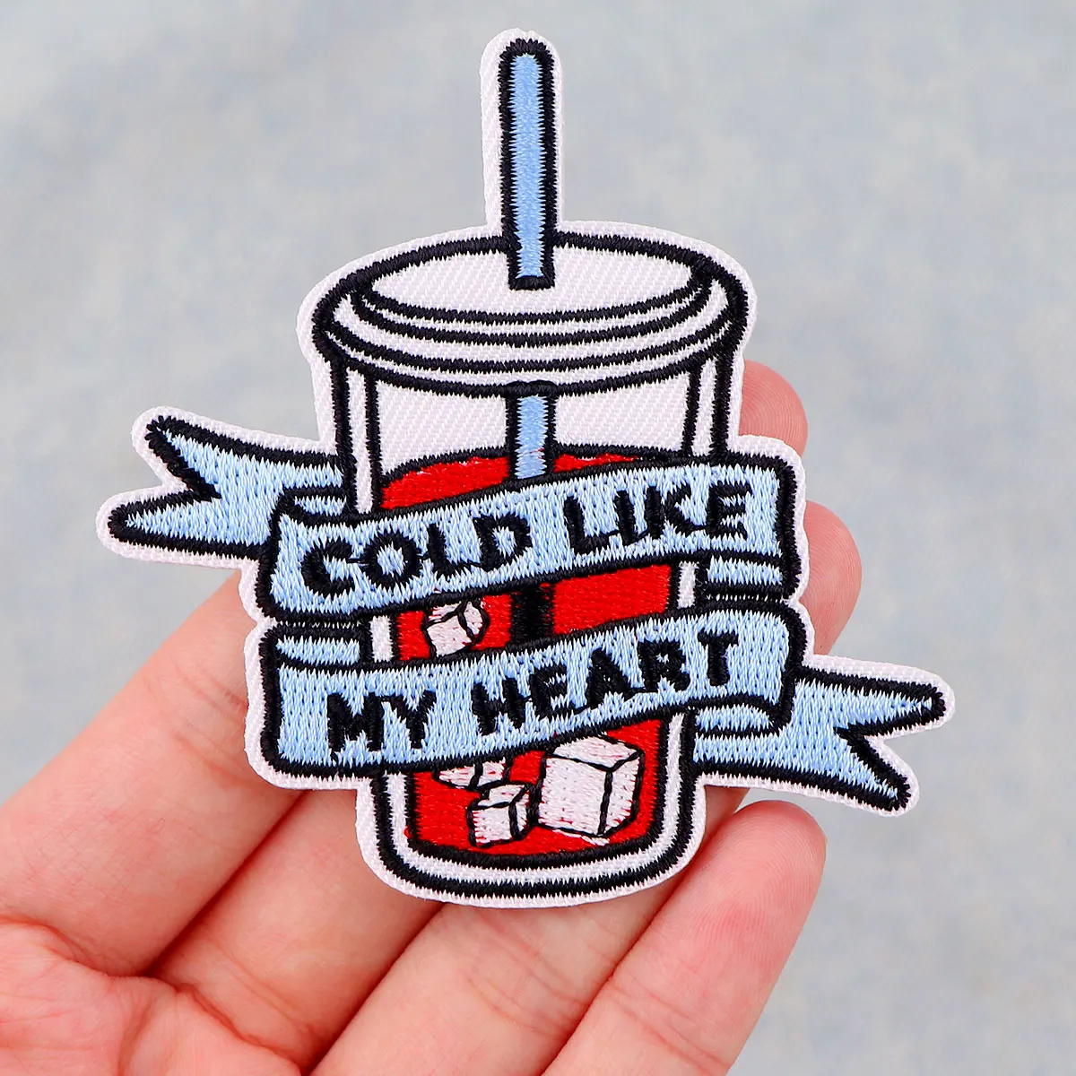 Parches bordados con citas divertidas para ropa, parches Koi para ropa, pegatinas para planchar, parches, rayas de animales, apliques Diy - imagen 4