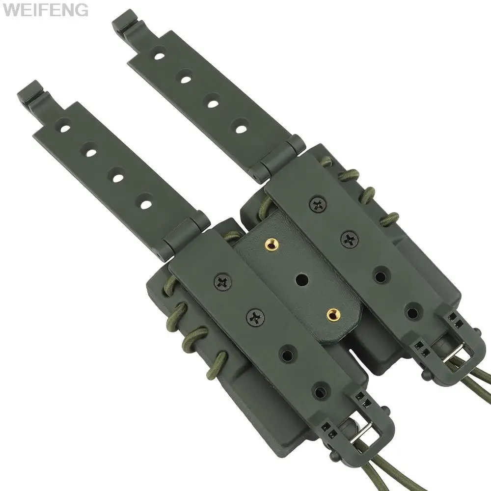 Pistolera militar Molle para Glock Beretta M9 Sig, funda magnética de tiro rápido, Individual/doble, 9mm - imagen 4