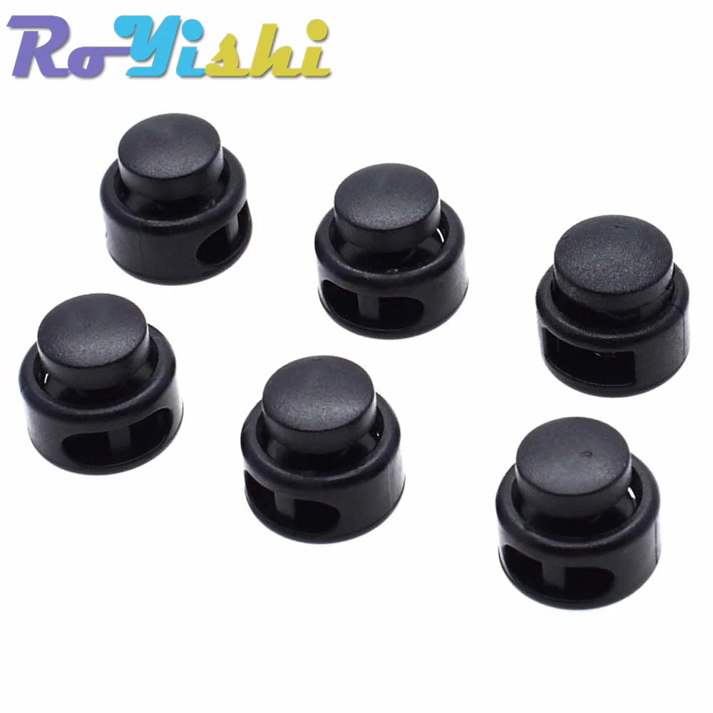 10 unids/pack de bloqueo de cable, tapón de Clip de palanca de plástico negro para bolsas/tamaño de prendas: 15mm * 14mm - imagen 5