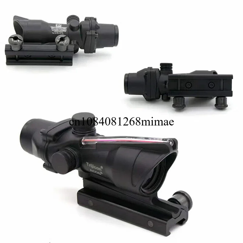 Mira telescópica táctica ajustable 4x32 Red Dot 1x 4x R/MR Red Dot, riel de 20mm para caza Glock - imagen 4
