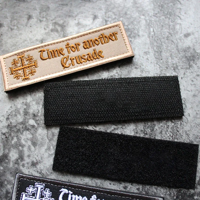 Parches bordados de Caballeros de Jesús, insignias de moral cruzada, emblema táctico militar, parches bordados para ropa, chaquetas - imagen 4