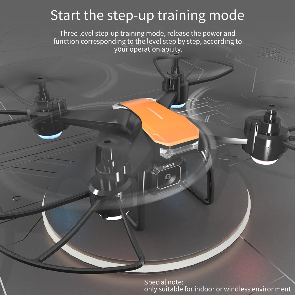 JJRC-Dron H108 avanzado para niños, Drone de bricolaje, rollo de 360 °, de una tecla despegue y aterrizaje, giro de vuelo, 4-rotor, 4K, cámara Dual, Video, juguetes para niños - imagen 4