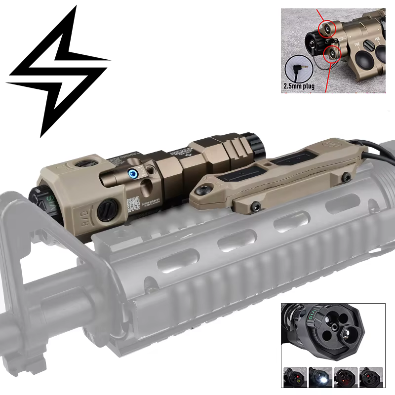 Indicador láser táctico WADSN MAWL metal, VIS/IR LED blanco