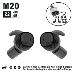 Tapones para los oídos Earmor M20, tapones para los oídos electrónicos antiruido, cancelación de ruido para disparar, protección auditiva
