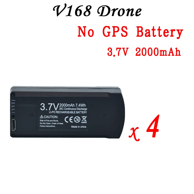 3.7V 2000mAh-4Pcs