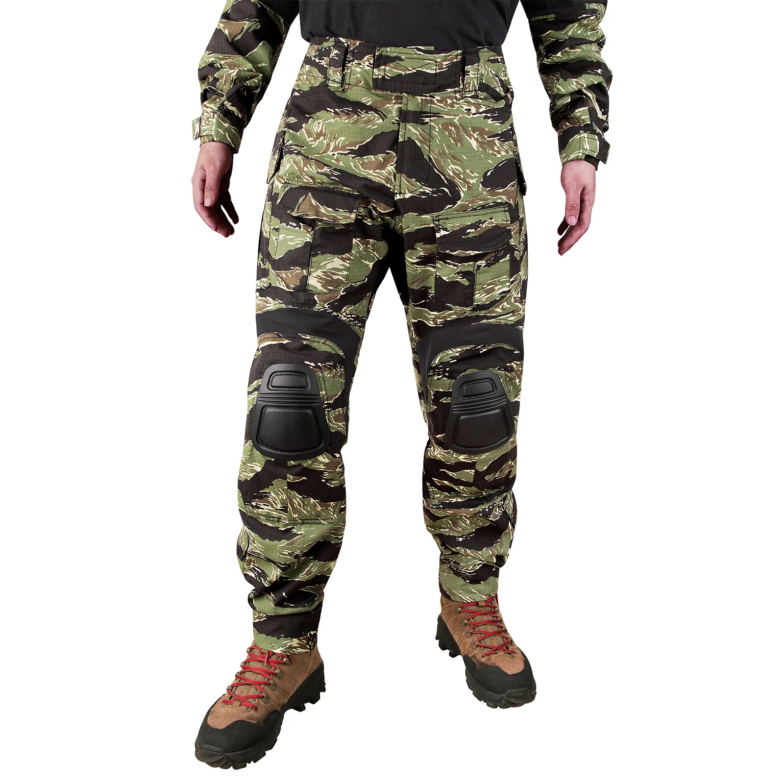 KRYDEX pantalón táctico con rodilleras camuflaje rayas tigre - imagen 5