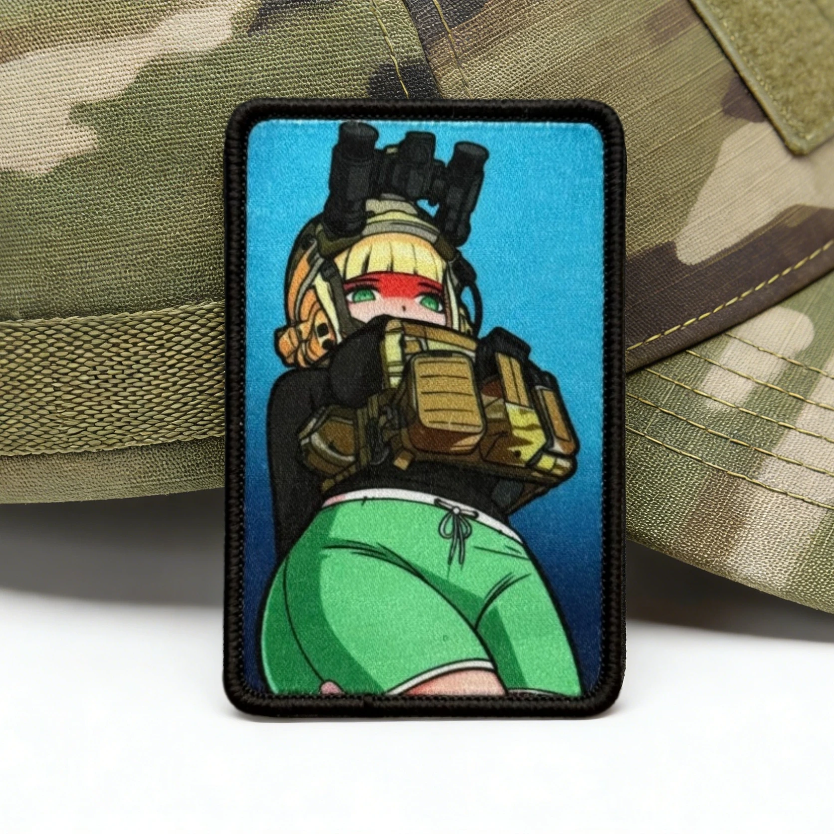 Parche táctico militar anime con velcro gancho-bucle para ropa - imagen 4