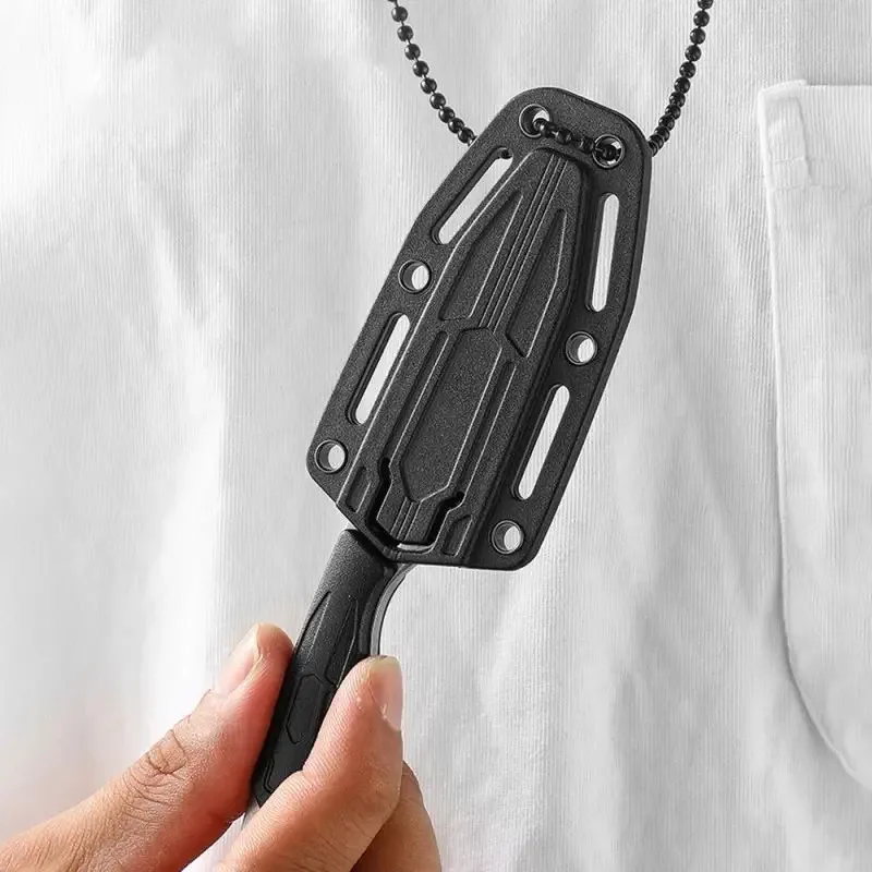 Cuchillo EDC para acampar y exterior, cuello recto multifunción - imagen 5