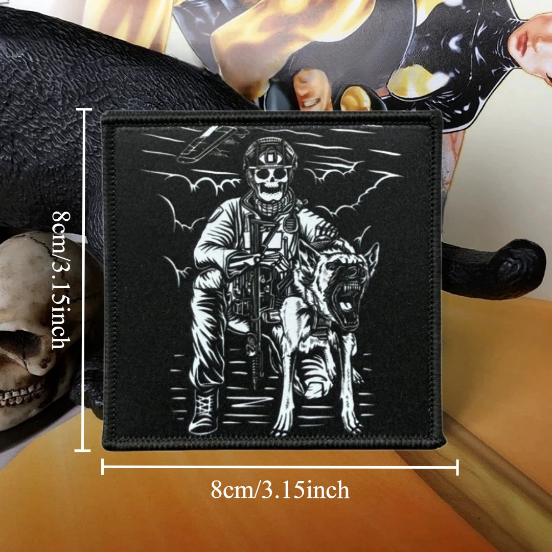 Parche militar para equipo de entrenamiento de perros, insignia de moral táctica, pegatina personalizada para mochila del ejército militar, parches con gancho impreso para ropa - imagen 2