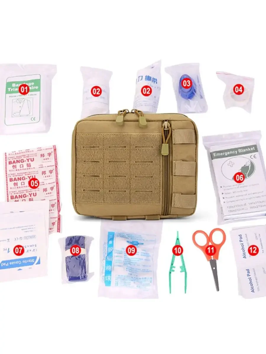 Bolsa táctica vacía IFAK, botiquín de supervivencia de primeros auxilios, equipo médico Personal, bolsa IFAK EMT, bolsa Molle - imagen 2