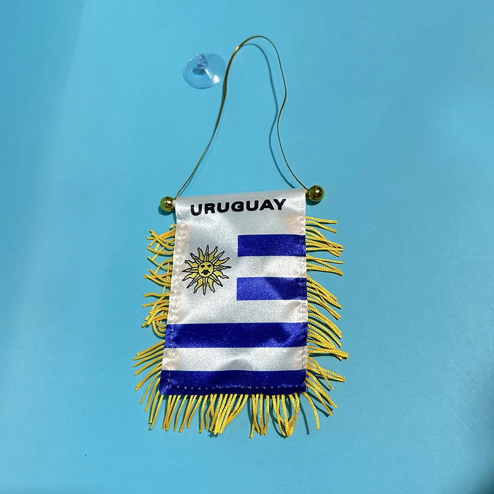 Bandera de coche SKY FLAG Uruguay colgante impresa en poliéster - imagen 3