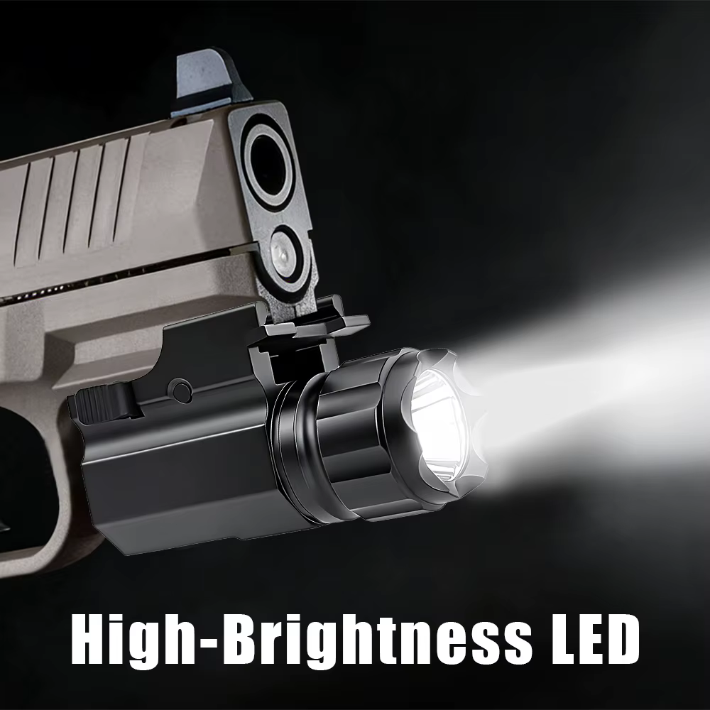 Linterna táctica para arma con riel Picatinny LED - imagen 5
