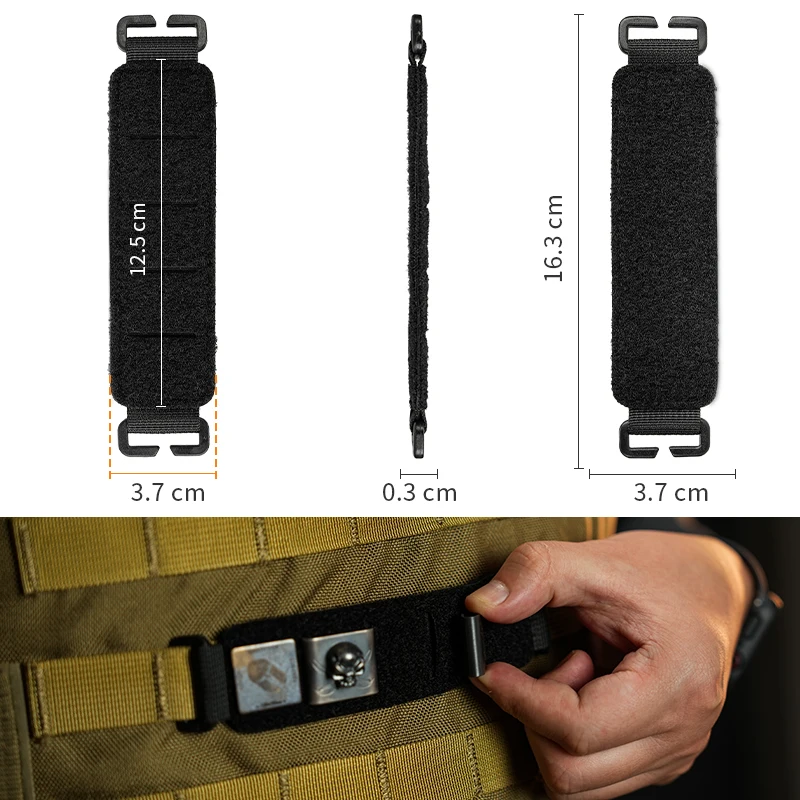Parches de gancho y bucle de expansión del sistema Molle para accesorios de mochila - imagen 4