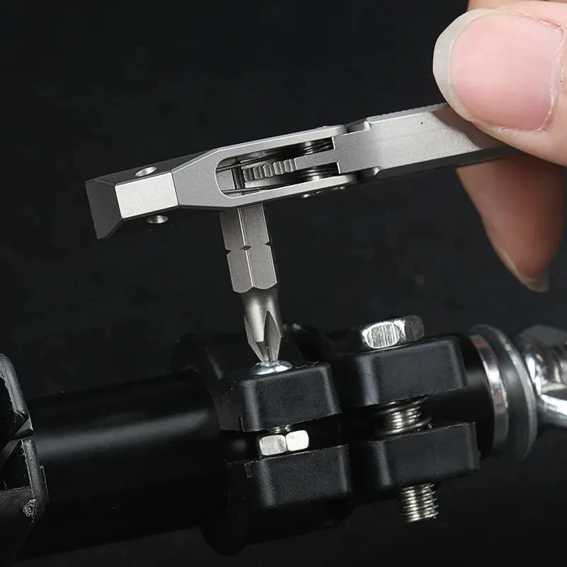 Herramienta multifunción de aleación de titanio TC4, destornillador, Abrebotellas de palanca con supervivencia al aire libre Edc - imagen 4