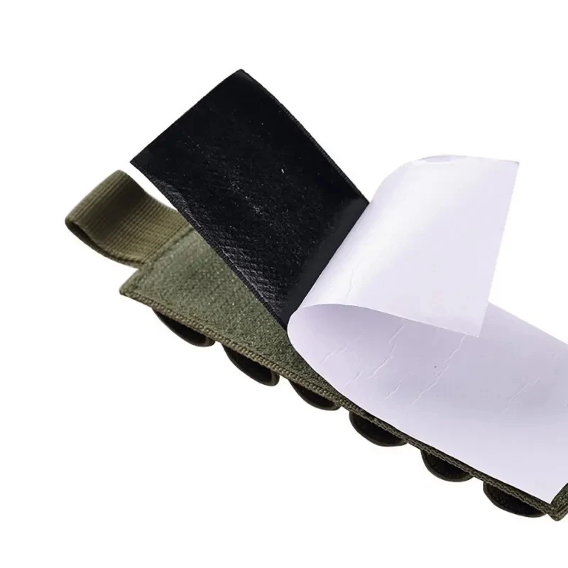 Soporte táctico para exteriores, carcasa redonda para escopeta, pistola de munición, soporte de recarga de bala con pegatina adhesiva de respaldo, 6 unidades - imagen 5