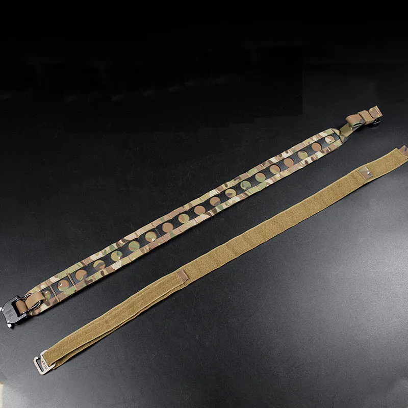 Cinturón táctico Bison ligero de 5,3 CM, cinturón de caza de liberación rápida para hombre, cinturón táctico Molle con hebilla de Metal, cinturón de doble capa - imagen 5